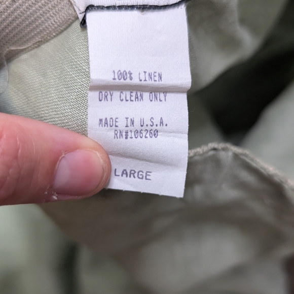 Zelie Linen Sage Vintage Fall/Spring Maxi Skirt with Lace Detail Size Large - Picture 4 of 12